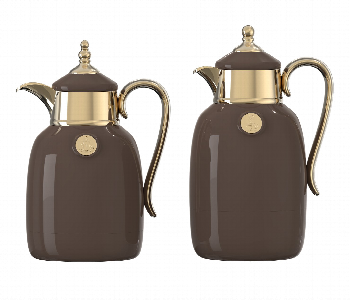 Express Delivery - Avci Home Maker Sy La011 Dbr Flask Set 0.7 Litre And 1.0 Litre Dark Brown - ID 7152407
