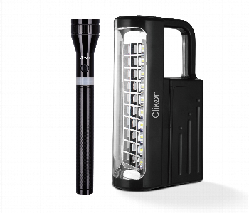 Express Delivery - Clikon Ck7062 2 In 1 Rechargeable Led Lantern And Flashlight Combo - ID 7152448