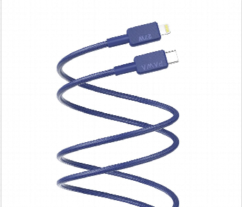 Express Delivery - Pawa El Claro Series Premium Braided Cable Usb C To Lightning 27W Blue - ID 7152739
