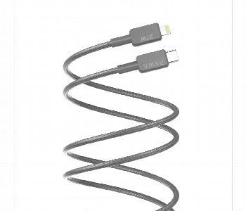 Express Delivery - Pawa El Claro Series Premium Braided Cable Usb C To Lightning 27W  Gray - ID 7152743