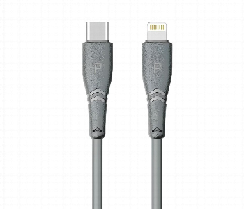 Express Delivery - Pawa Type C To Lightning Pvc Cable 27W Quick Charging 1.2M Gray - ID 7152745