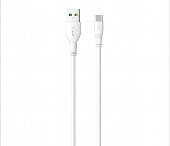 Pawa Pvc 3A Data And Quick Charging Type C Cable 1.2M Or 4Ft White Front View - ID 7152748