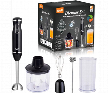 Express Delivery - Raf 4 In 1 Hand Blender Set 400W Stainless Steel Chopper Mixer Smoothie Maker And Milk Frother - ID 7152882