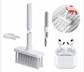 Express Delivery - Green 5 In 1 Multifunctional Cleaning Brush White - ID 7152916