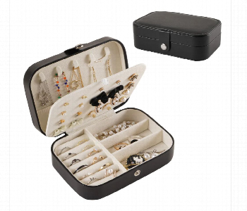 Express Delivery - Three Layer Jewelry Storage Box Black - ID 7153022