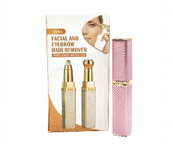 New Arrivals For 2 In 1 Facial And Eyebrow Hair Remover Pink - ID 7153032