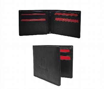 Express Delivery - Premium Slim Leather Wallet  Black - ID 7153151