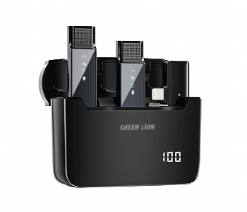 Express Delivery - Green Lion 2 In 1 Digital Display Microphone Lightning Connector - ID 7153153