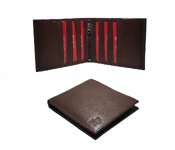 Express Delivery - Classic Leather Wallet For Men Brown - ID 7153154