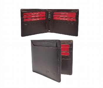 Express Delivery - High Quality Men Leather Wallet Brown - ID 7153183