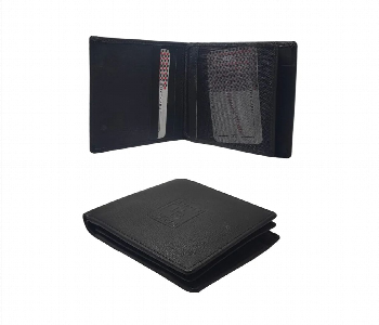 Express Delivery - Genuine Leather Men Wallet Slim And Stylish  Classic Black - ID 7153239