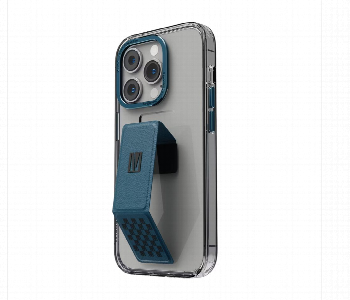 Express Delivery - Levelo Morphix Clara Gripstand Iphone 14 Pro Imd Clear Back Case Blue - ID 7153243