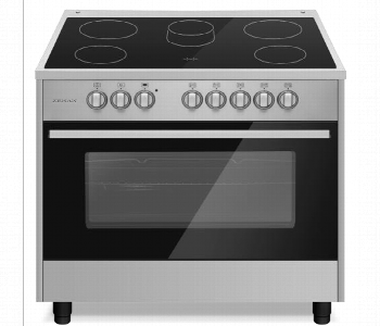 Express Delivery - Zenan Vitro Ceramic Cooker 5 Zones Dual Middle Stainless Body Zvcc.90X60Vc - ID 7153290