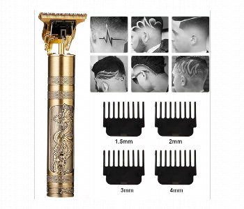 Express Delivery - Waterproof Vintage T9 Metal Hair Cutting Trimmer Usb Charging 0Mm Cutting - ID 7153634