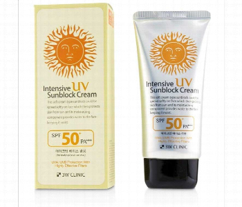 Express Delivery - 3W Clinic Intensive Uv Sunblock Cream Spf50 70Ml - ID 7153644