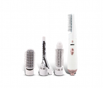 Express Delivery - Sanford Sf9752Hs Bs 800W 3 In 1 Multi Attachment Hair Styling Tool For All Hair Types White - ID 7153857