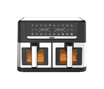 Express Delivery - Sanford Sf2459Af Bs 12L Digital Air Fryer With Dual Zone Cooking And 10 Preset Menus - ID 7153953