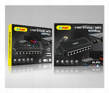 Express Delivery - Andowl 8 Port Ethernet Switch Qjh02 - ID 7153965