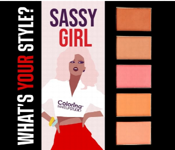 Express Delivery - Colorina Makeup Studio Sassy Girl Blush And Bronzer Palette - ID 7153970