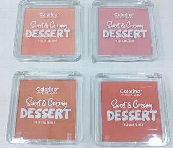 Express Delivery - Colorina Makeup Studio Sweet And Creamy Dessert Face Collection Blusher No.3 - ID 7153980