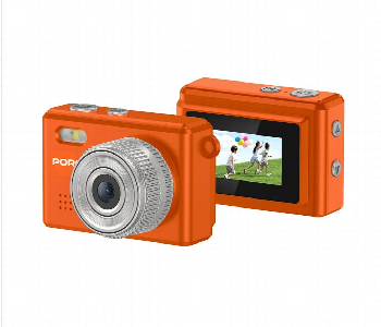 Express Delivery - Porodo Mini Digital Camera With 0.96Inch Hd Screen Orange - ID 7153986