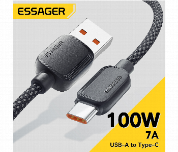 Express Delivery - Essager Data Usb Type C Fast Charging Braided 100W - ID 7154122