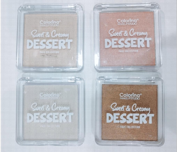 Express Delivery - Colorina Makeup Studio Sweet And Creamy Dessert Face Collection Highlighter No.4 - ID 7154137