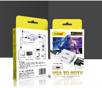 Express Delivery - Andowl Vga Plus Aux To Hdmi Converter Q Jc144 - ID 7154178