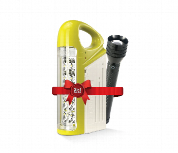 Express Delivery - Sanford Sf6213Sec Bs 2 In 1 Rechargeable Led Flashlight And Rechargeable Led Emergency Lantern Combo Pack - ID 7154179