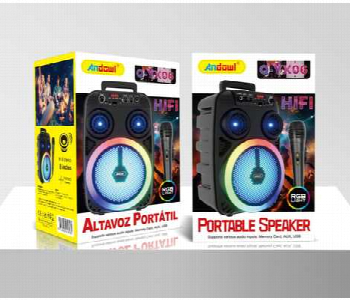 Express Delivery - Andowl Qyx06 Portable Karaoke Speaker  Your Ultimate Party Companion - ID 7154258