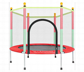 Express Delivery - Trampoline For Kids 1.4 Metre With Padded Bars Reinforced Springs Safe Indoor Childrens Trampoline Toy - ID 7154286