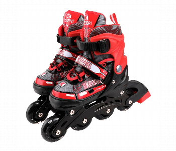 Express Delivery - Red Skating Shoe Set M Size Complete Roller Skates Set For Kids - ID 7154298