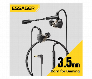 Express Delivery - Essager Gaming Wire Earphone 1.2M Hifi - ID 7154327