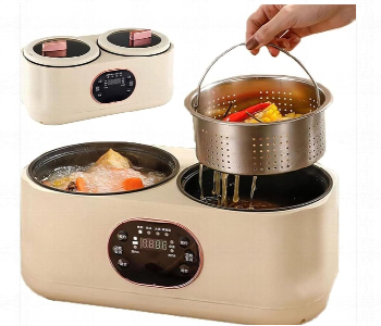 Express Delivery - Rice Cooker With Double Pots 2L Multi Function Rice Cooker For Steaming Cooking And Heating - ID 7154334