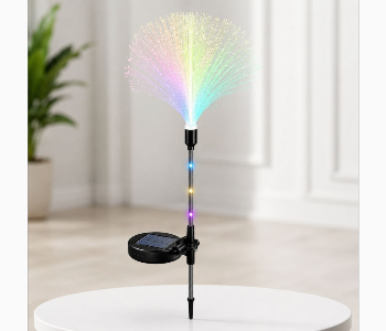 Express Delivery - Solar Fiber Garden Light 7 Color Changing Led Outdoor Decorative Light Ip65 Waterproof For Lawn Patio And Garden - ID 7154532