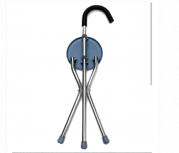 Express Delivery - Wange Crutch Stool Walking Stick Va.s Foldable Quad Base Seat With Backrest - ID 7154667