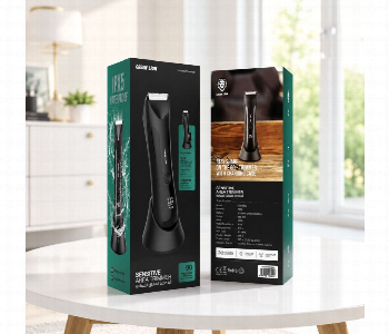 Express Delivery - Green Lion Sensitive Area Trimmer 600Mah Black Gntm05 Rechargeable Body Groomer - ID 7154702