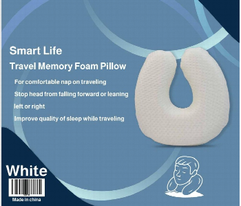 Express Delivery - Smart Life Memory Foam Neck Travel Pillow For Ultimate Comfort - ID 7154710