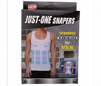 Express Delivery - Just One Shaper Slim Vest 2Xl To 3Xl White Seamless Compression Undershirt For Men - ID 7154727