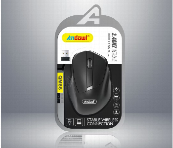 Express Delivery - Andowl Qm66 2.4Ghz Wireless Optical Mouse - ID 7154887
