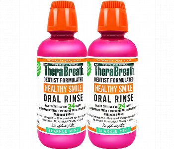 Express Delivery - Therabreath Healthy Smile Dentist Formulated Oral Rinse Mouthwash Pink Pack Of 2 - ID 7154977