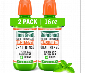 Express Delivery - Therabreath Fresh Breath Oral Rinse Mild Mint Pack Of 2 Mouthwash - ID 7154994