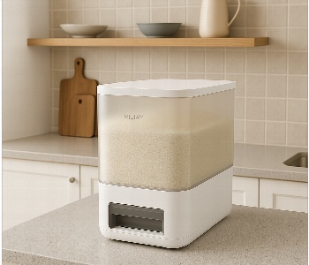 Express Delivery - Modern Rice Barrel Dispenser With Minimalist Design - ID 7155019