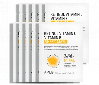 Express Delivery - Aplb Retinol Vitamin C Vitamin E Sheet Mask 1 Box 10 Pcs - ID 7155184