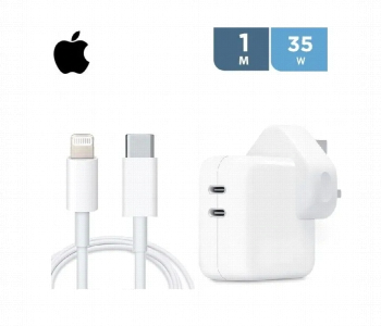 Express Delivery - Iphone Apple Original Dual Usb C Port 35W Power Adapter And Iphone C To Lighting Cable 2M - ID 7155193