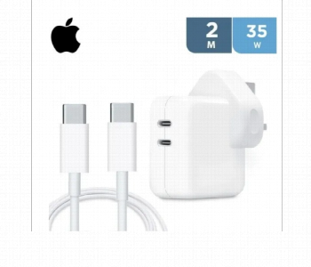 Express Delivery - Iphone Original Dual Usb C Port 35W Power Adapter With Iphone C To C Cable For Iphone 2M - ID 7155195