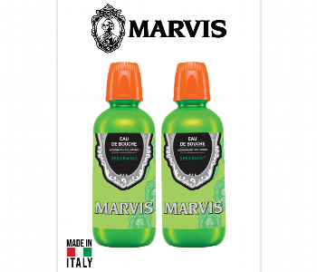 Express Delivery - Marvis Spearmint Mouthwash Soothing Spearmint Mouth Rinse Daily Freshness Formula Pack Of 2 - ID 7155307