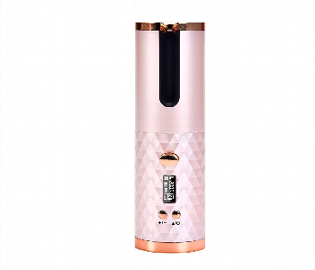 Express Delivery - Cordless Automatic Hair Curler Pink Lcd Display - ID 7155415