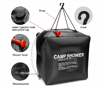 Express Delivery - Camping Shower Bag 36 Liter Portable Solar Heated Outdoor Shower - ID 7155416