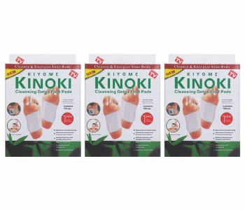 Express Delivery - Set Of 3 Kinoki Detox Foot Pads Natural Cleansing Energizing Foot Patches For Toxin Removal And Better Sleep - ID 7155529